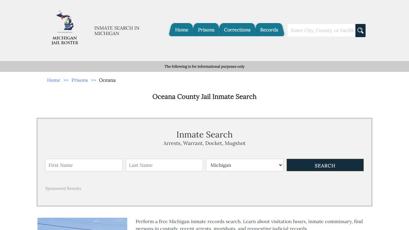 Oceana County Jail Inmate Search | Michigan Jail Roster